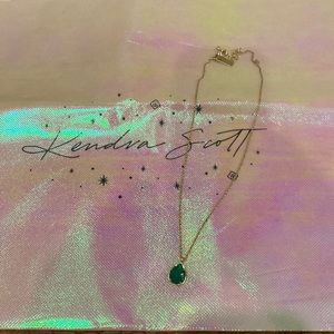 Emerald green and gold KS Necklace- never worn
